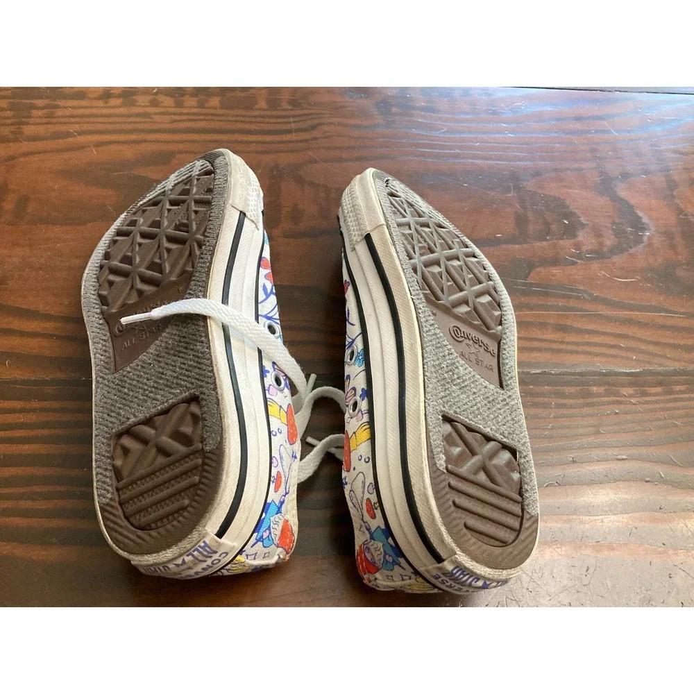 Converse Chuck Taylor All Star Junior Size 1 Butterfly Mushroom Floral Shoes